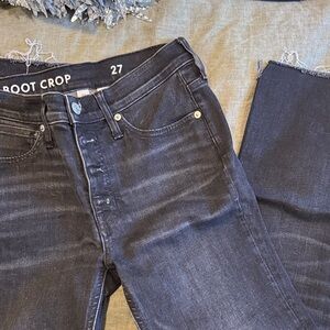 J. Crew Black Boot Crop Jeans - Dark Wash
